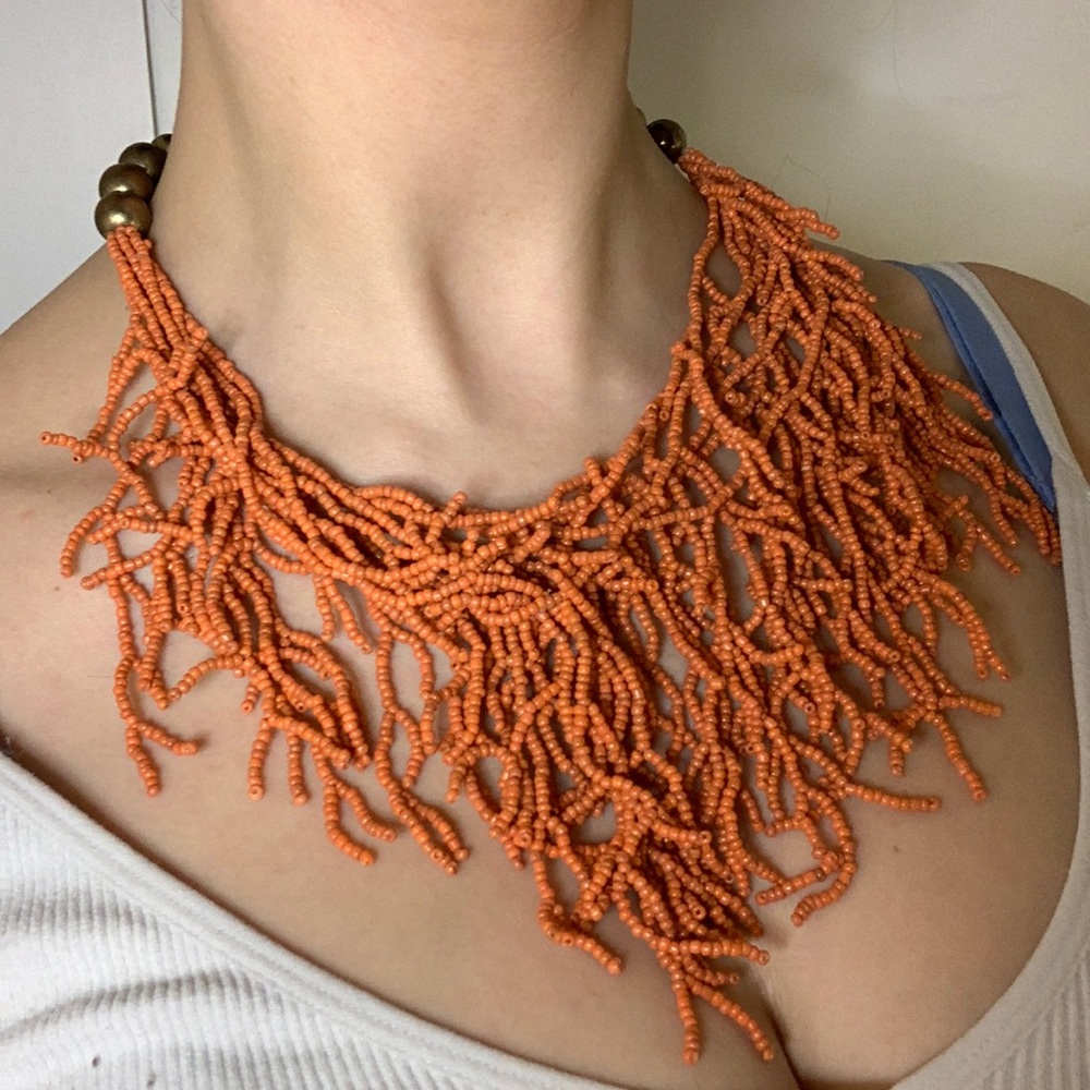 Beautiful Large Coral Necklace
